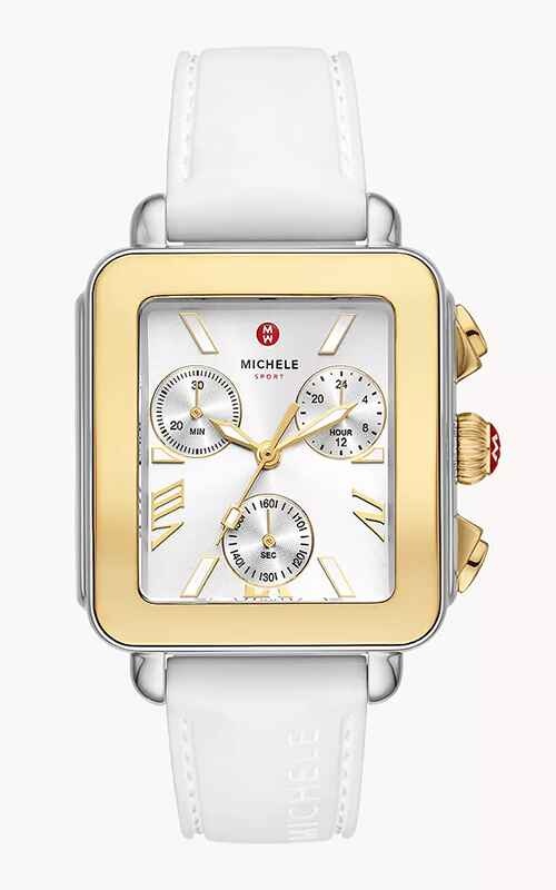 Michele Deco Sport Chronograph Gold-Plated Watch MWW06K000069