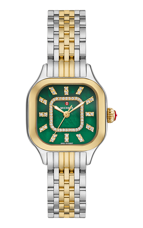 Michele Meggie Gold Diamond Watch Michele Meggie 18K Gold-Plated Diamond Watch – Michael  main image 4