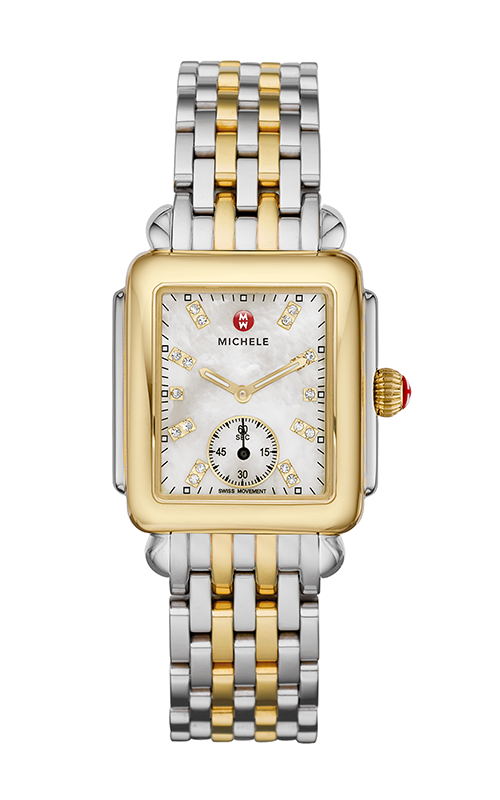 Michele Deco Mid Two-Tone, Diamond Dial Watch MWW06V000042