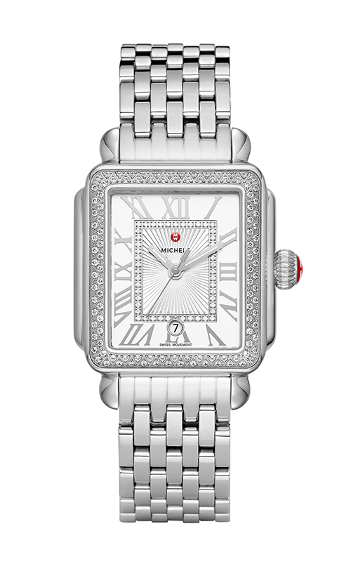 Michele Deco Madison Stainless Steel Diamond Watch MWW06T000163