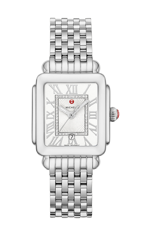 Michele Deco Madison Mid Stainless Steel Diamond Dial Watch MWW06G000012