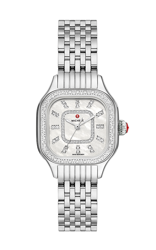 Michele Meggie Stainless Diamond Watch MWW33B000001