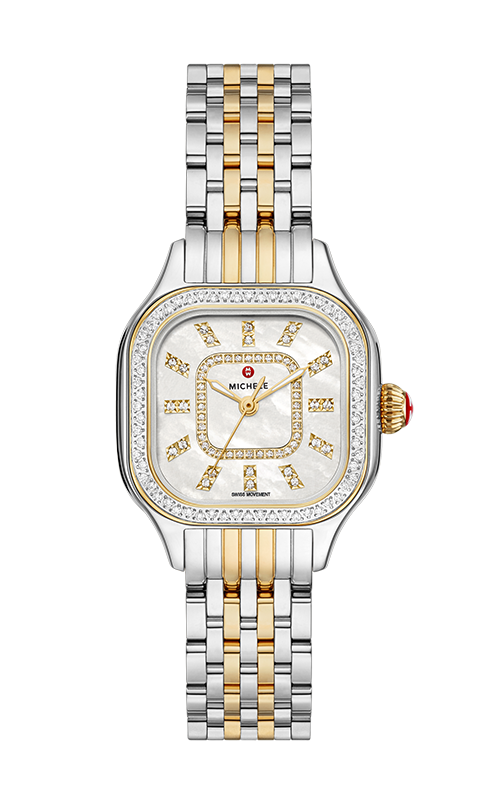 Michele Meggie Two-Tone 18K Gold Diamond Watch MWW33B000002
