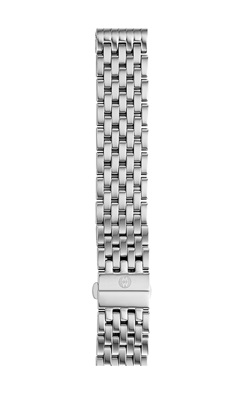 Michele 18mm Deco 7-Link Stainless Steel Bracelet MS18AU235009 Michele 18mm Deco 7-Link Stainless Steel Bracelet MS18AU235009