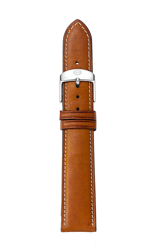 Michele 16mm Saddle Calfskin Strap MS16AA270216