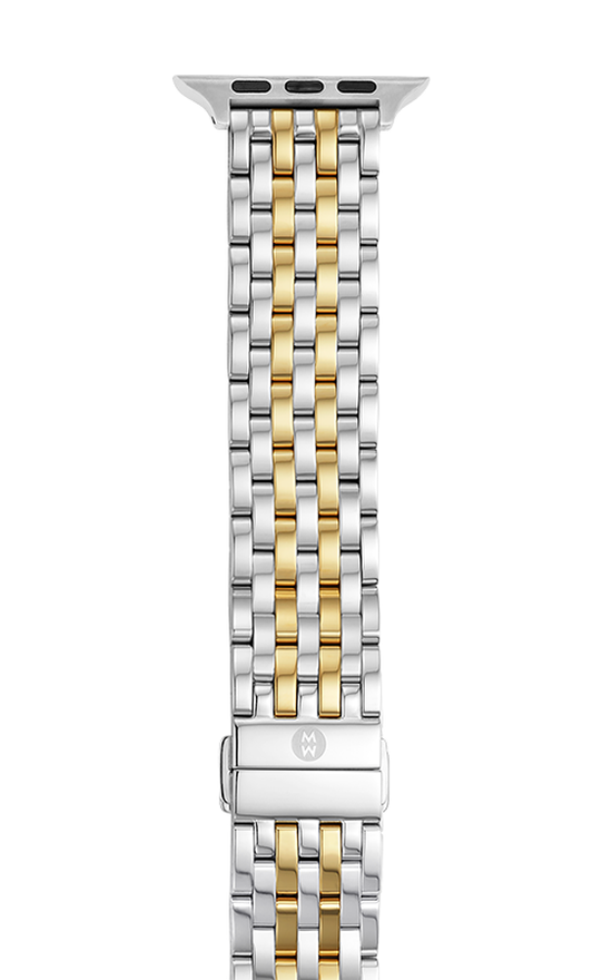 Michele 38/40mm and 42/44mm Two-Tone 18K Gold-Plated Bracelet Band for Apple Watch MS20GL285048