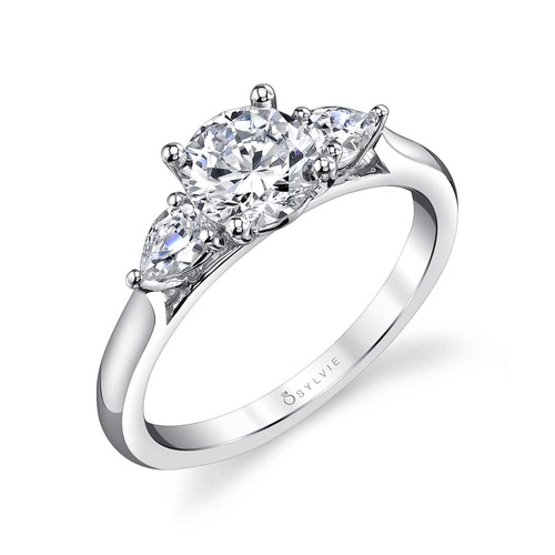 Sylvie Engagement Ring Three Stone S3003S-29A8W10R