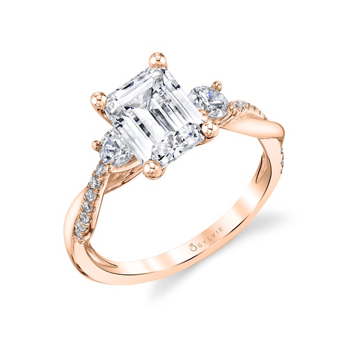 Sylvie Engagement Ring Three Stone S1939S-048A4R10E