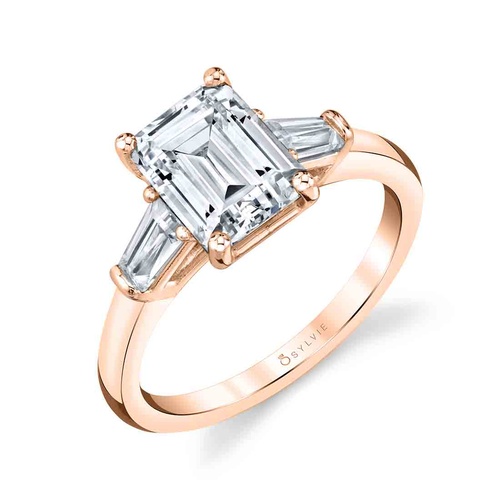 Sylvie Engagement Ring Three Stone S3012S-50A4R20E