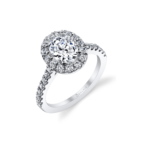 Sylvie Engagement Ring Halo S1199-073A8W15O