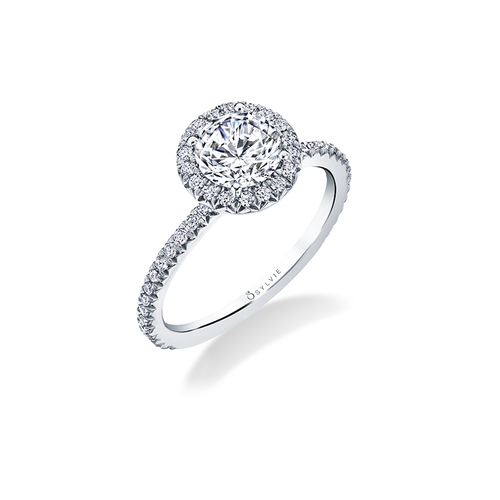 Sylvie Engagement Ring Halo S1793-032A4W10RR