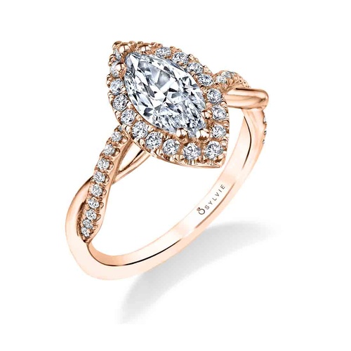 Sylvie Engagement Ring Halo S1724-023A4R10M