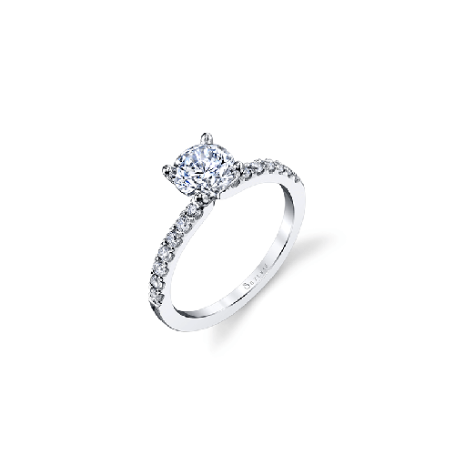 Sylvie Engagement Ring Sidestone S1498-024A8W10R