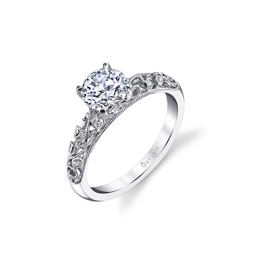 Sylvie Engagement Ring Sidestone S1500-006A8W10R