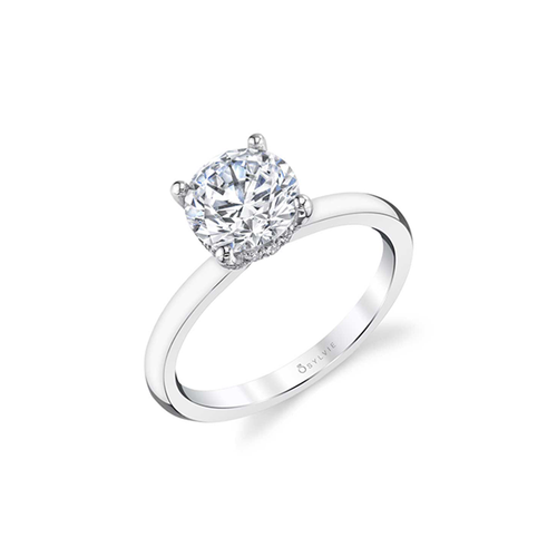 Sylvie Engagement Ring Sidestone S2393-012A4W15R