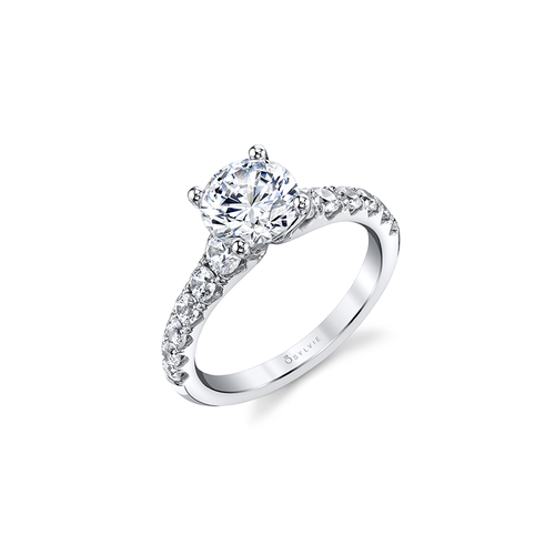Sylvie Engagement Ring Sidestone S1861-086A4W15R