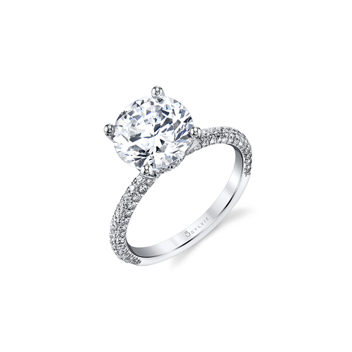 Sylvie Engagement Ring Sidestone S1633-069A4W30R