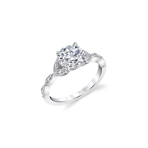 Sylvie Engagement Ring Sidestone S1925-008A4W15R