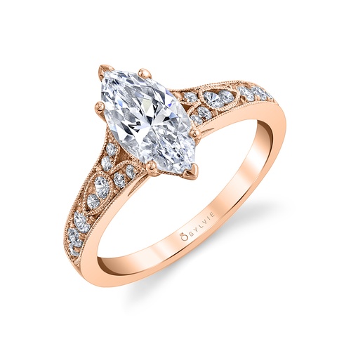 Sylvie Engagement Ring Modern Vintage S1389-030A4R15M