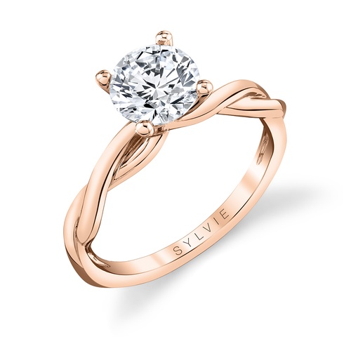 Sylvie Engagement Ring Spiral S1524-000/4R12R