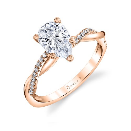 Sylvie Engagement Ring Spiral S1524-014A4R15T