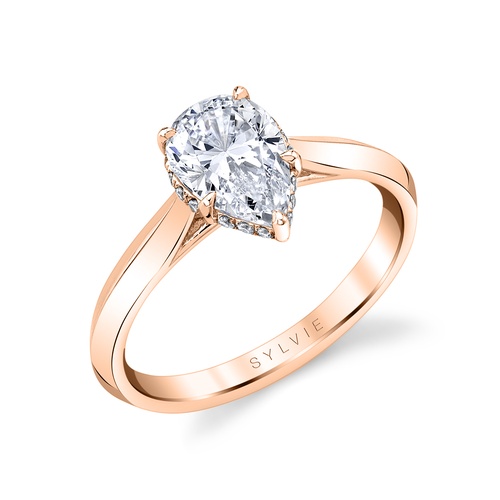 Sylvie Engagement Ring Hidden Halo S2500-008A4R15T