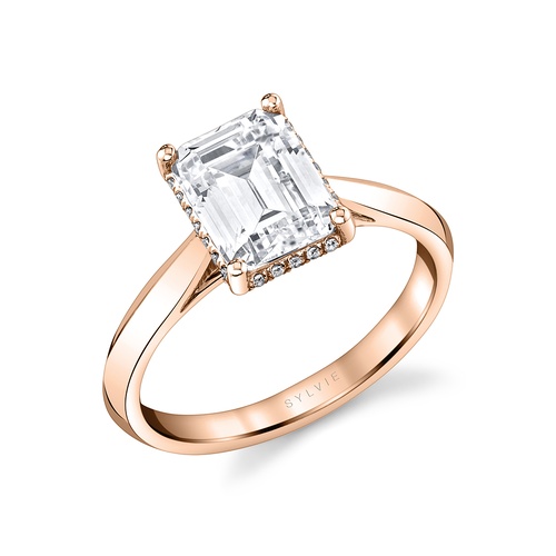 Sylvie Engagement Ring Hidden Halo S2500-008A4R20E
