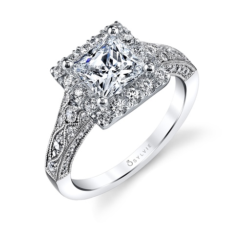 Sylvie Engagement Ring  S1409-076A4W15P