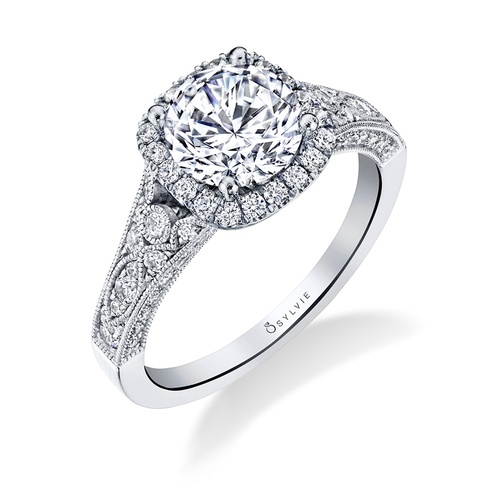 Sylvie Engagement Ring  S1409-076A4W15R