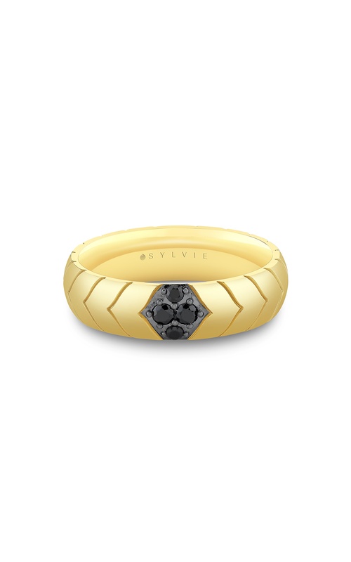 Wedding Band – 14K Yellow Gold MB0004-16BL4Y6M10 | Sylvie