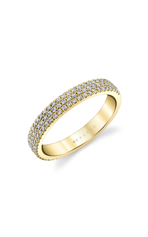 Wedding Band – 14K Yellow Gold Diamond (0.48ct) B244-048D4Y | Sylvie