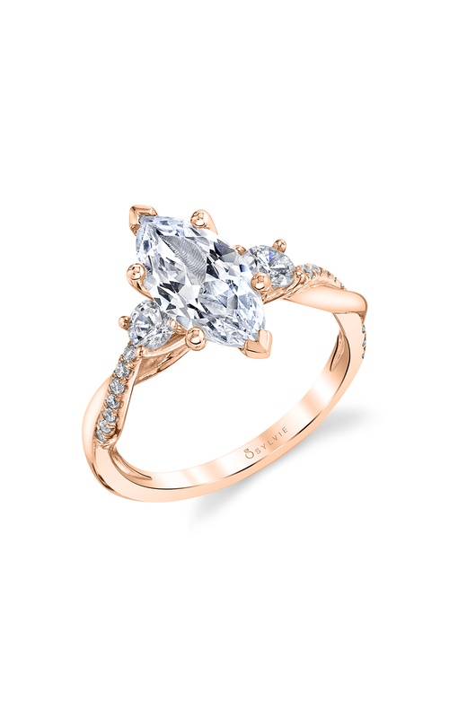 Sylvie Three Stone Engagement Ring S1939S-048A4R10M