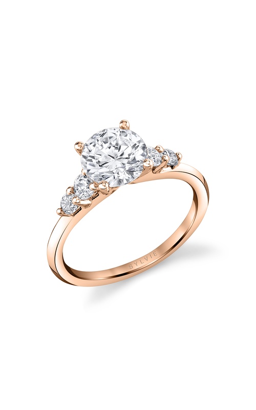 Sylvie Three Stone Engagement Ring S2762-033A4R15R