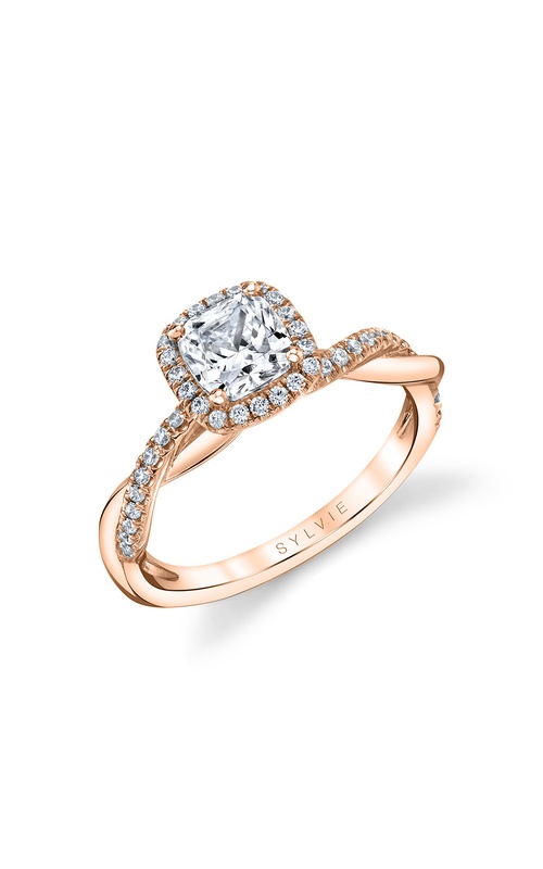 Sylvie Halo Engagement Ring S1724-023A4R10CC