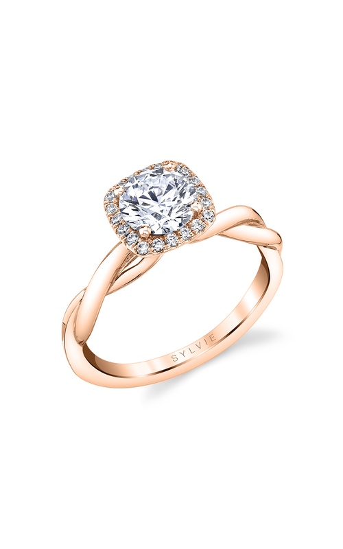 Sylvie Engagement Rings Halo S1724-10A4R10RC-SHSH