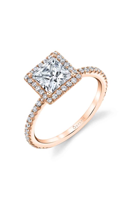Sylvie Halo Engagement Ring S1793-032A4R10PP