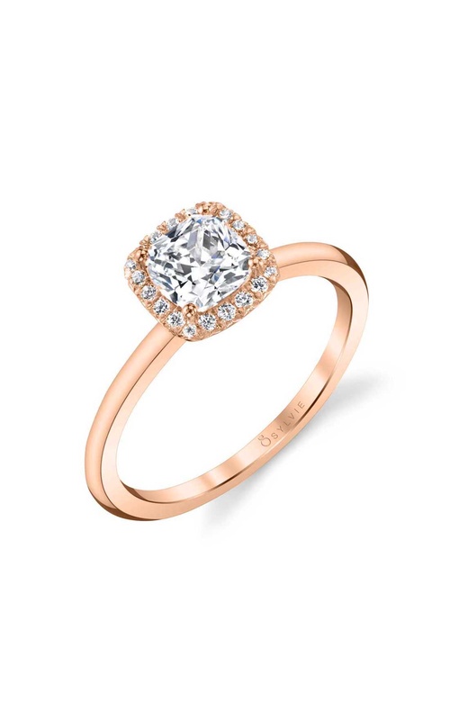 Sylvie Halo Engagement Ring S1993-012A4R10C