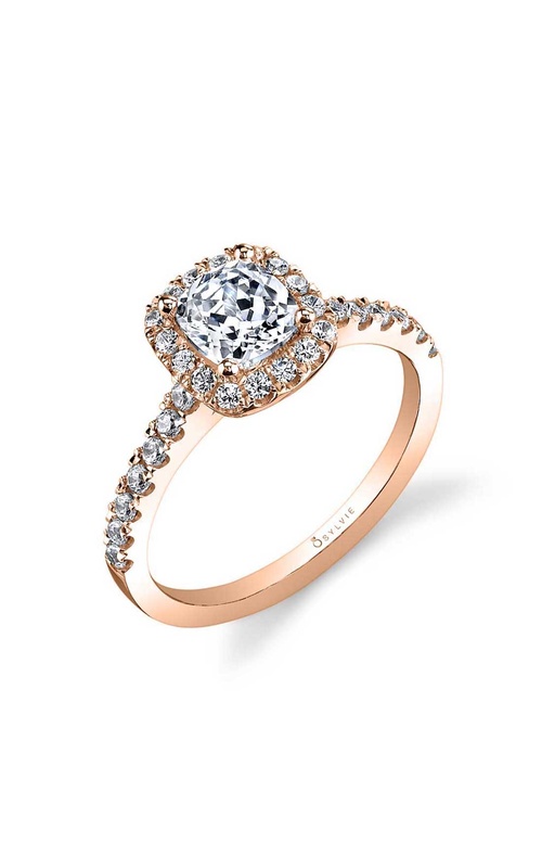 Sylvie Engagement Rings Halo SY999-039A4R10C
