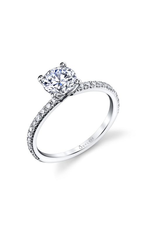 Sylvie Sidestone Engagement Ring S1497-024A8W10R