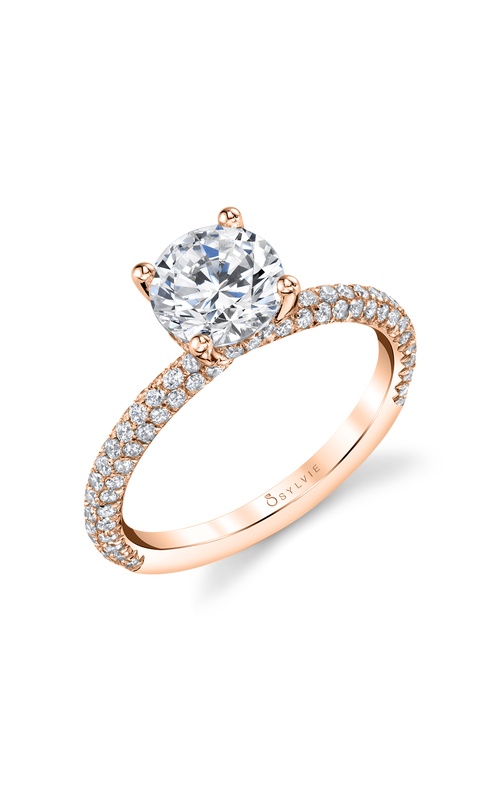 Sylvie Classic Engagement Ring S1633-063A4R12R