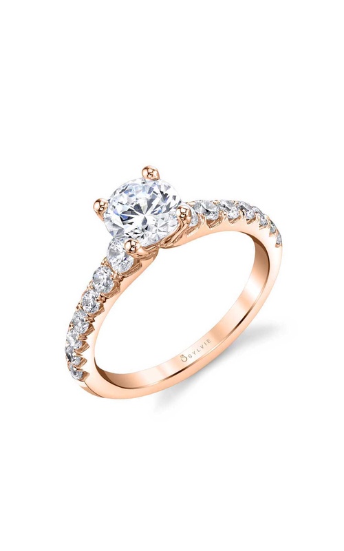 Sylvie Classic Engagement Ring S1860-064A4R10R