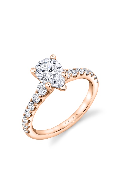 Sylvie Classic Engagement Ring S1860-064A4R15T