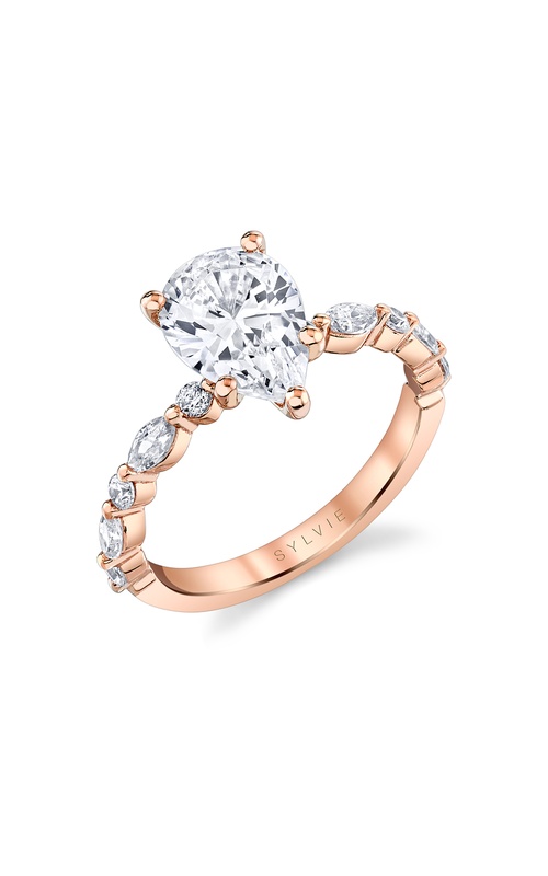 Sylvie Classic Engagement Ring S2000-38A4R20T