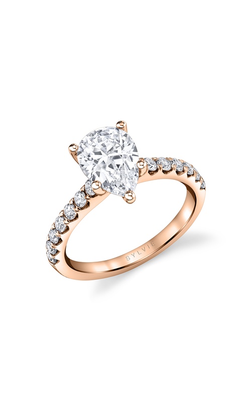 Sylvie Classic Engagement Ring S2060-042A4R20T