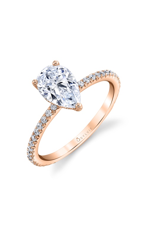 Sylvie Classic Engagement Ring S2093-037A4R15T