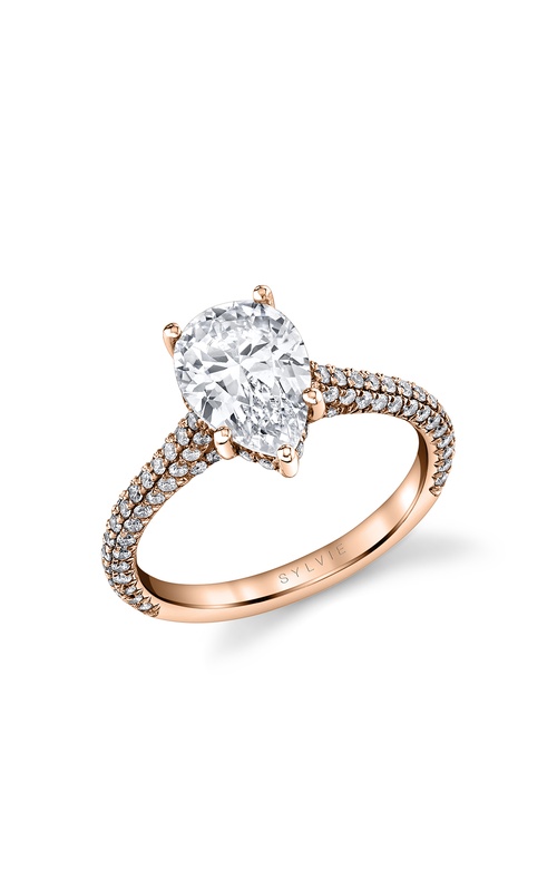 Sylvie Classic Engagement Ring S2433-064A4R20T