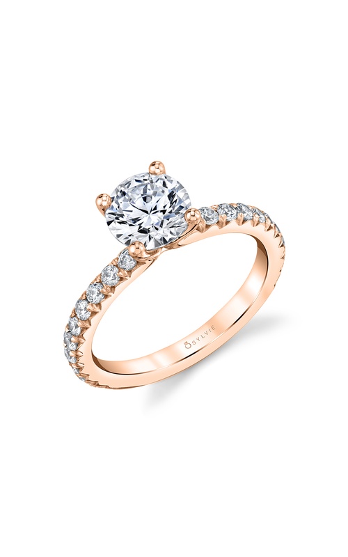 Sylvie Classic Engagement Ring S2593-052A4R12R