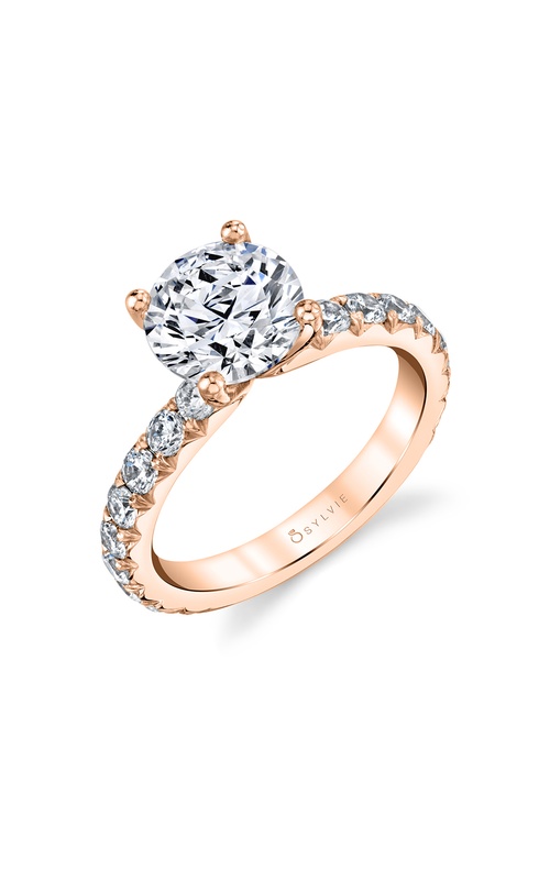 Sylvie Classic Engagement Ring S2793-100A4R20R