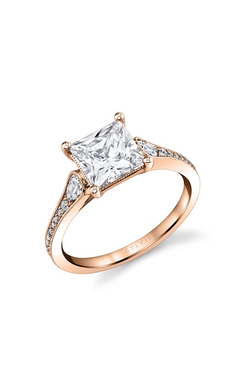 Sylvie Modern Vintage Engagement Ring S2504-032A4R20P