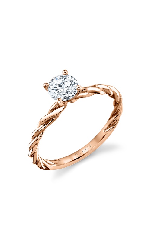 Sylvie Spiral Engagement Ring S1975-004R12R-NODIA